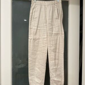 Babaton Cream cotton/linen pants (women’s)